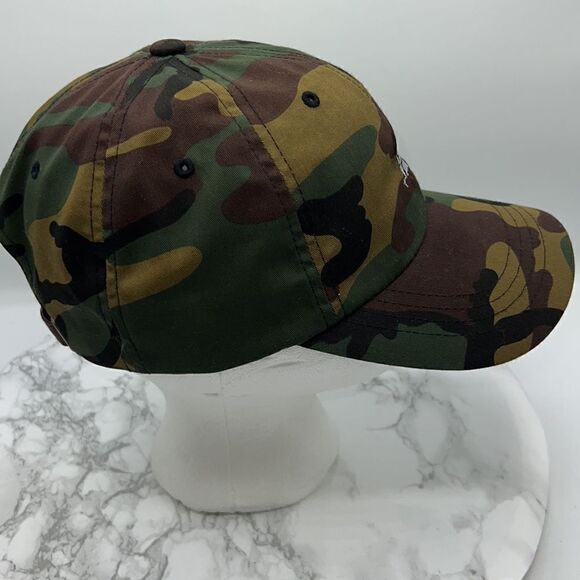CAMOUFLAGE CAMPER Adjustable Baseball Hat - Picture 2 of 8
